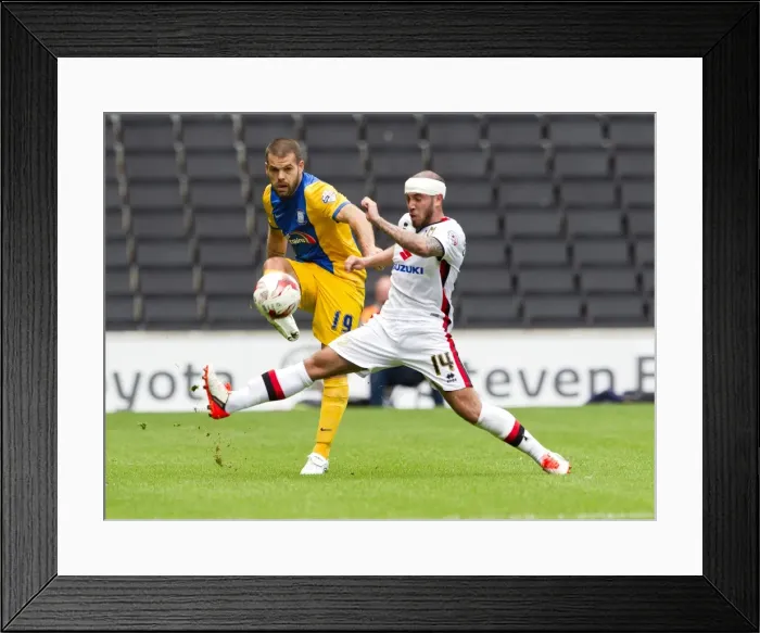 Framed Print : Preston North End Kicks Off 2015-16 SkyBet Championship Season Against MK Dons Framed Print : Preston North End Kicks Off 2015-16 SkyBet Championship Season Against MK Dons