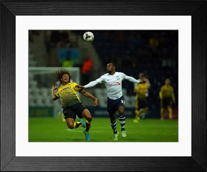 Framed Print : Soccer - Capital One Cup - Second Round - Preston North End v Watford - Deepdale