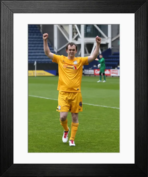 Framed Print : During the Charity Football match at Deepdale Preston on Sunday 1st May 2016