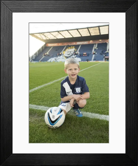 Framed Print : Mascots Face Off: Preston North End vs Burton Albion in Skybet Championship (November 26, 2016)
