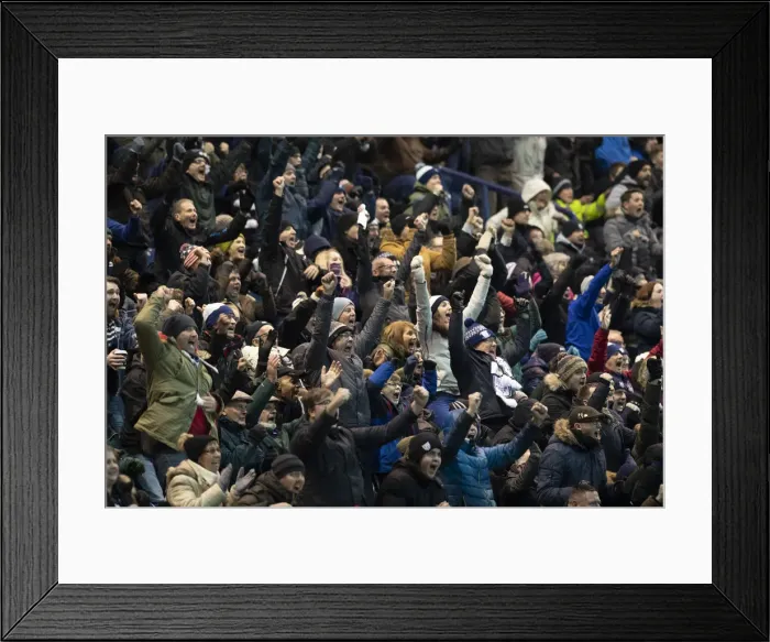 Framed Print : SkyBet Championship Clash: Preston North End vs Millwall at Deepdale - Fans in Action Framed Print : SkyBet Championship Clash: Preston North End vs Millwall at Deepdale - Fans in Action