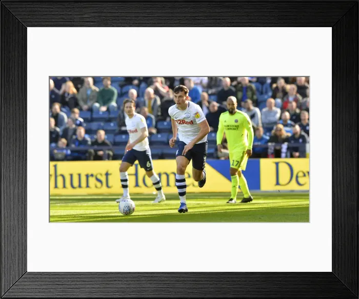 Framed Print : Josh Earl in Action: Preston North End vs Sheffield United, SkyBet Championship, 6th April 2019 Framed Print : Josh Earl in Action: Preston North End vs Sheffield United, SkyBet Championship, 6th April 2019