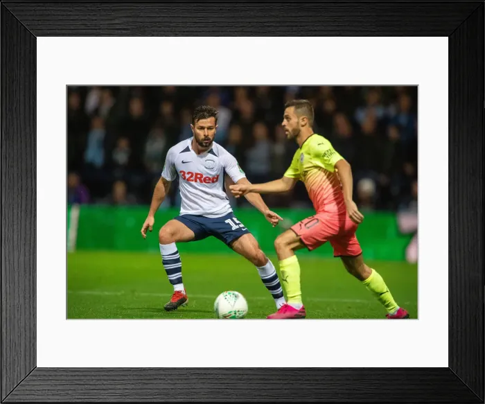 Framed Print : Preston North End Football Club Preston North End v Manchester City Carabao Cup Third Round match at Deepdale Framed Print : Preston North End Football Club Preston North End v Manchester City Carabao Cup Third Round match at Deepdale