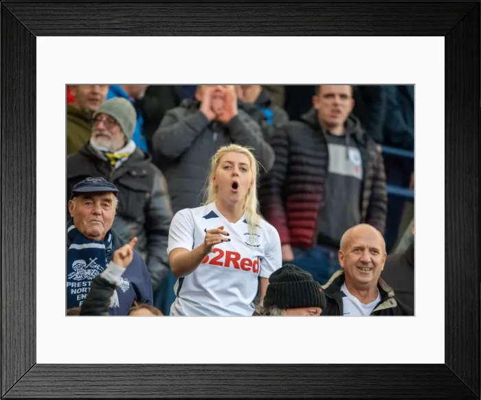 Framed Print : Preston North End Football Club Preston North End v Blackburn Rovers SkyBet Championship match at Deepdale