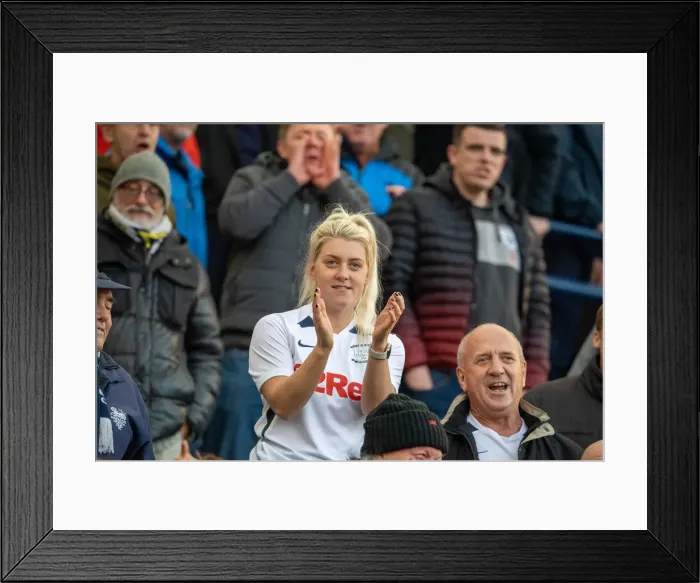 Framed Print : Preston North End Football Club Preston North End v Blackburn Rovers SkyBet Championship match at Deepdale