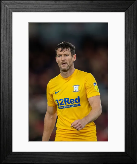 Framed Print : David Nugent and Preston North End Face Middlesbrough in SkyBet Championship Clash (October 1, 2019)
