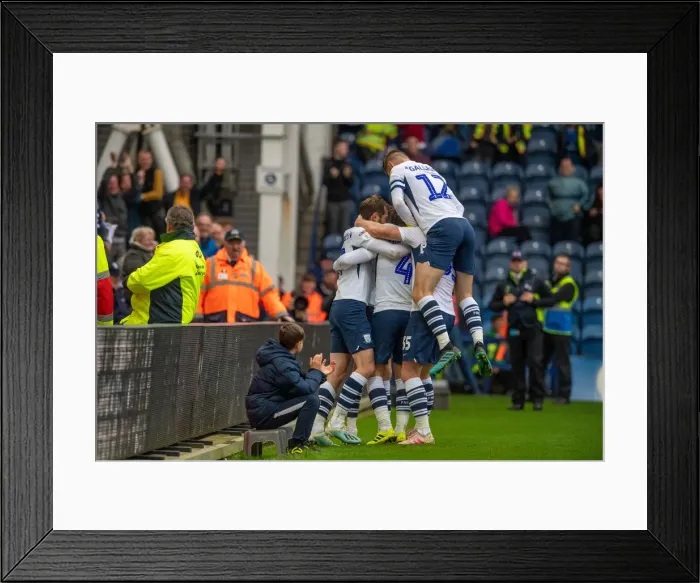 Framed Print : Preston North End Football Club Preston North End v Barnsley SkyBet Championship match at Deepdale Framed Print : Preston North End Football Club Preston North End v Barnsley SkyBet Championship match at Deepdale
