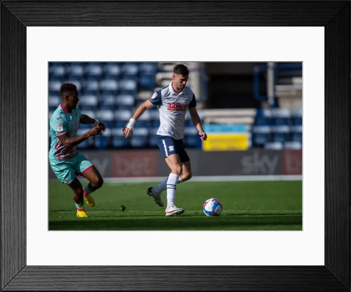 Framed Print : Preston North End Football Club Preston North End v Swansea City SkyBet Championship match at Deepdale Framed Print : Preston North End Football Club Preston North End v Swansea City SkyBet Championship match at Deepdale