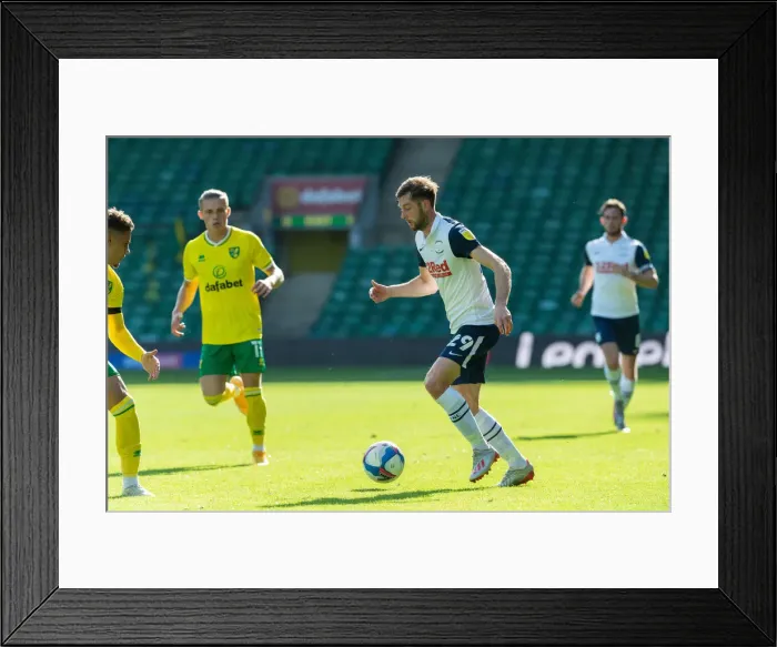 Framed Print : Preston North End Football Club Norwich City v Preston North End SkyBet Championship match at Carrow Road Framed Print : Preston North End Football Club Norwich City v Preston North End SkyBet Championship match at Carrow Road