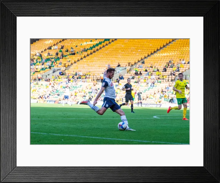 Framed Print : Preston North End Football Club Norwich City v Preston North End SkyBet Championship match at Carrow Road Framed Print : Preston North End Football Club Norwich City v Preston North End SkyBet Championship match at Carrow Road