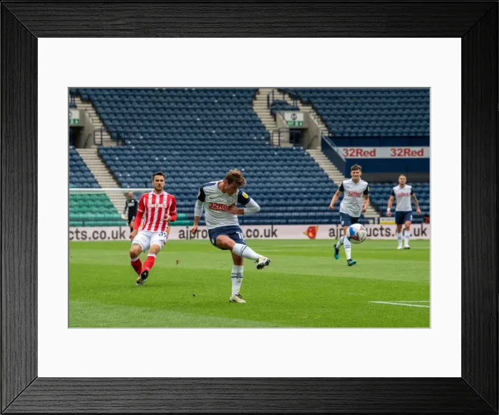 Framed Print : Preston North End Football Club Preston North End v Stoke City SkyBet Championship match at Deepdale Framed Print : Preston North End Football Club Preston North End v Stoke City SkyBet Championship match at Deepdale