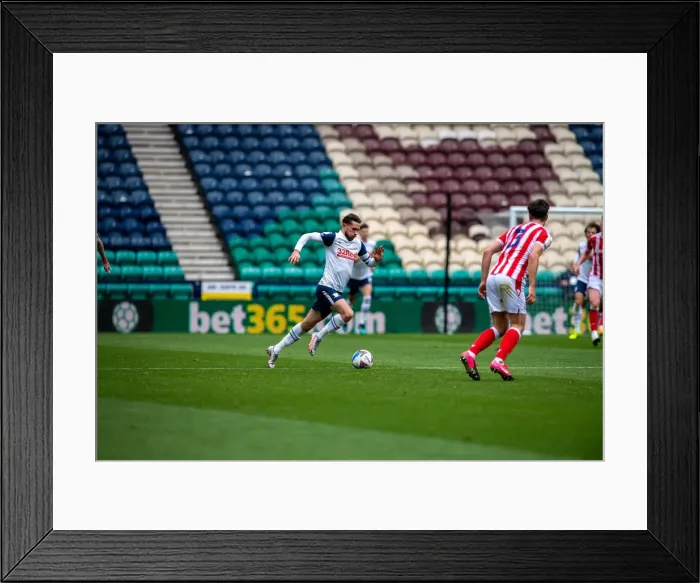 Framed Print : Preston North End Football Club Preston North End v Stoke City SkyBet Championship match at Deepdale Framed Print : Preston North End Football Club Preston North End v Stoke City SkyBet Championship match at Deepdale