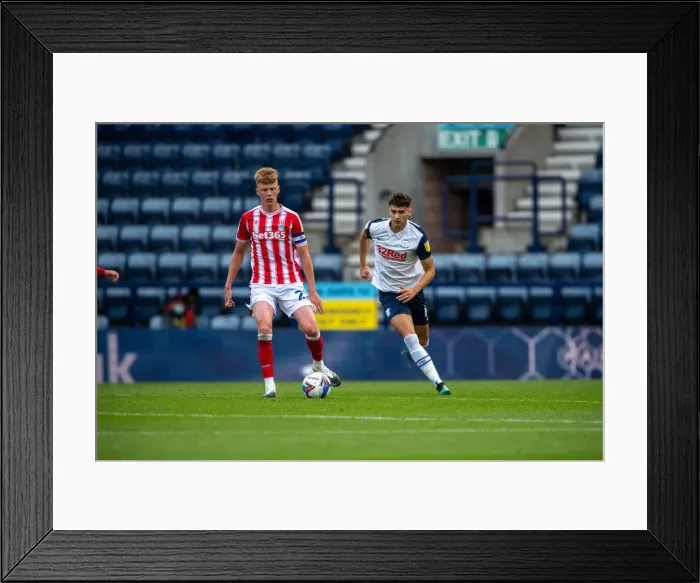 Framed Print : Preston North End Football Club Preston North End v Stoke City SkyBet Championship match at Deepdale Framed Print : Preston North End Football Club Preston North End v Stoke City SkyBet Championship match at Deepdale