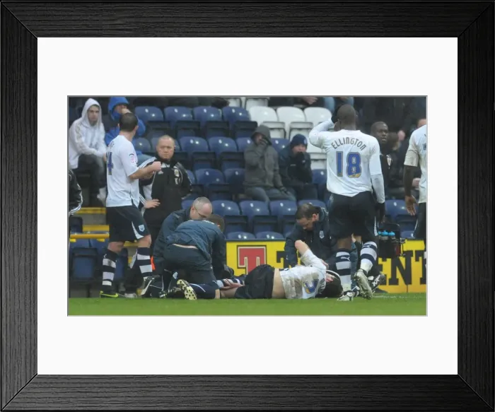Framed Print : Conor McLaughlin's Devastating Broken Leg vs. Bristol City: Preston North End Football Club, Football League Championship Framed Print : Conor McLaughlin's Devastating Broken Leg vs. Bristol City: Preston North End Football Club, Football League Championship