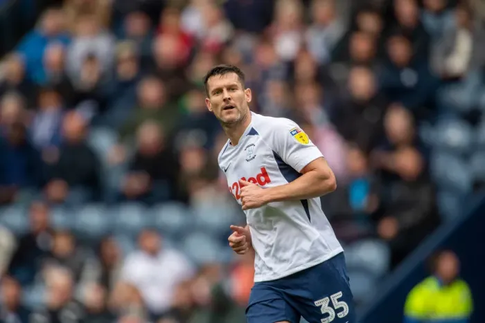 Framed Print : David Nugent in Action: Preston North End vs Barnsley, SkyBet Championship Framed Print : David Nugent in Action: Preston North End vs Barnsley, SkyBet Championship
