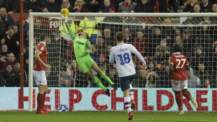 Framed Print : Fingertip Save From Declan Rudd Framed Print : Fingertip Save From Declan Rudd