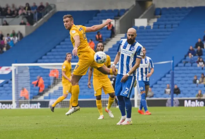 Framed Print : October Rivalry: Preston North End vs. Brighton & Hove Albion - A Championship Battle (15.10.2016)