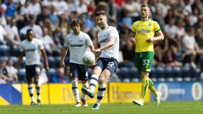 Framed Print : PNE v Norwich Paul Gallagher (7) Framed Print : PNE v Norwich Paul Gallagher (7)