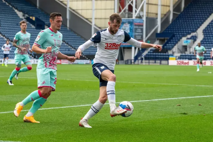 Framed Print : Preston North End Football Club Preston North End v Swansea City SkyBet Championship match at Deepdale Framed Print : Preston North End Football Club Preston North End v Swansea City SkyBet Championship match at Deepdale