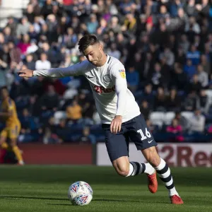 Andrew Hughes On The Ball Against Wigan