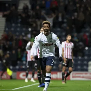 Callum Robinson Celebrates His Goal Against Brentford Callum Robinson Celebrates His Goal Against Brentford