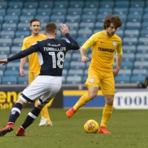 Print of Preston North End vs Millwall Championship Showdown Print of Preston North End vs Millwall Championship Showdown