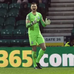 Print of Declan Rudd at Deepdale in Skybet Championship action Print of Declan Rudd at Deepdale in Skybet Championship action