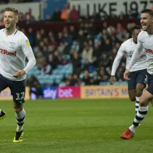 DK - Aston Villa v PNE, Paul Gallagher, Andrew Hughes, Celebration, Home Kit (3)