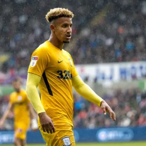 DK, Swansea v PNE Callum Robinson Yellow kit (2)