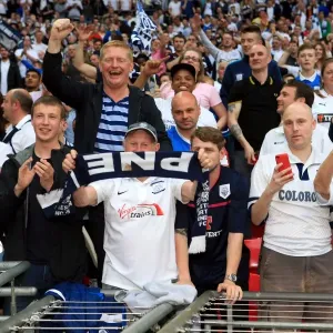 Euphoria in the Stands: Preston North End FC's Play-Off Final Triumph vs Swindon Town