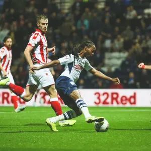 PB, PNE v Stoke, Home Kit, Daniel Johnson (1)
