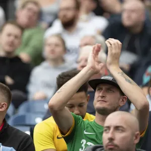PNE Fan Applauds Team At Deepdale