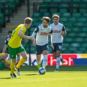 Preston North End Football Club Norwich City v Preston North End SkyBet Championship match at Carrow Road Preston North End Football Club Norwich City v Preston North End SkyBet Championship match at Carrow Road
