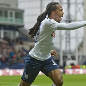 Preston North End's Daniel Johnson: Celebrating a Goal-Winning Moment Against Bristol City in SkyBet Championship (02/03/2019) Preston North End's Daniel Johnson: Celebrating a Goal-Winning Moment Against Bristol City in SkyBet Championship (02/03/2019)
