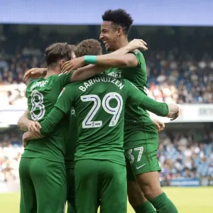 QPR v PNE Callum Robinson Goal Celebration, group (2) QPR v PNE Callum Robinson Goal Celebration, group (2)