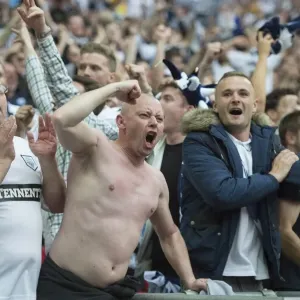Sea of Passion: Preston North End Fans at the Play-Off Final vs Swindon Town, Wembley, 2015
