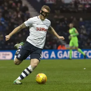 Tom Clarke Masked Up: Preston North End vs Swansea City, Deepdale, SkyBet Championship, 12th January 2019 Tom Clarke Masked Up: Preston North End vs Swansea City, Deepdale, SkyBet Championship, 12th January 2019