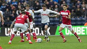 PNE V Bristol City, Saturday 2nd March 2019 Prints: Alan Browne Scores Twice: Preston North End vs Bristol City in SkyBet Championship Showdown at Deepdale (02/03/2019)