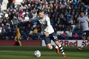 PNE V Wigan Athletic, Saturday 6th October 2018 Prints: Andrew Hughes On The Ball Against Wigan