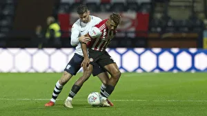 PNE V Brentford, Wednesday 24th October 2018 Prints: Andrew Hughes On Defensive Duty