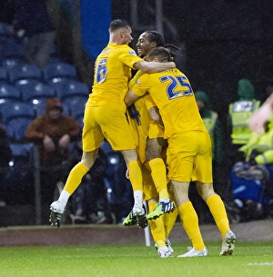 Goal Celebration Prints: Battle of the Championship: Preston North End vs. Burnley - December 5, 2015