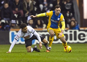 Derby County V PNE, Tuesday 2nd February 2016, SkyBet Championship Prints: Battle at Deepdale: Preston North End vs