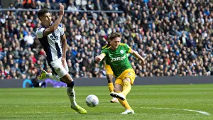 West Bromwich Albion V PNE, Saturday 13th April 2019 Prints: Ben Davies Goes For Goal At The Hawthornes