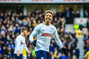 Callum Robinson Celebrates His Goal Against Rivals Blackburn