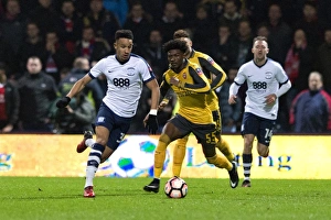 Arsenal V PNE, Saturday 7th January 2017 Prints: Championship Showdown: Arsenal vs. Preston North End (2016-17) - Battle at the Emirates