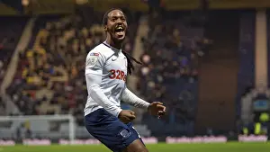 PNE V Swansea City, Saturday 12th January 2019 Prints: Daniel Johnson's Thrilling Goal Celebration: Preston North End vs Swansea City
