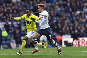 2018/19 Season Prints: DK, PNE v Blackburn Rovers, Home Kit, Callum Robinson (2)