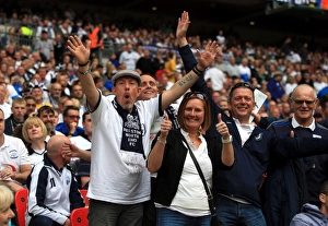 Play-Off Final V Swindon, 24th May 2015, Wembley Stadium Prints: Electric Atmosphere: Preston North End FC Fans Unyielding Support in Sky Bet League One Play-Off Final vs Swindon Town
