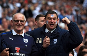 Play-Off Final V Swindon, 24th May 2015, Wembley Stadium Prints: Electric Atmosphere: Unyielding Preston North End FC Fans in Sky Bet League One Play-Off Final vs Swindon Town
