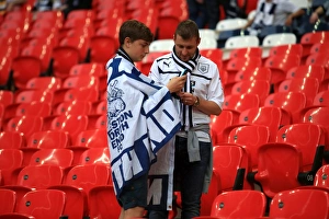Play-Off Final V Swindon, 24th May 2015, Wembley Stadium Prints: Electric Atmosphere: Preston North End FC Fans Unyielding Support in Sky Bet League One Play-Off Final vs Swindon Town